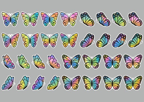 Sticker schmetterling - sticker,