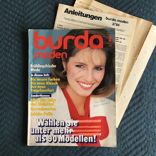 Burda moden 1984 anleitung - burda,