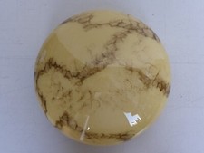 alter runder Lampenschirm rund marmoriertes Glas Art Deco 50er Jahre alte Lampe