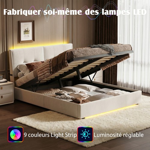 140x200 polsterbett led - polsterbett,
