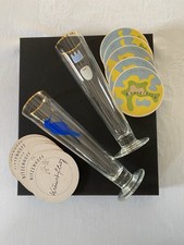 Ritzenhoff 2er Set Pilsstangen, 1995 Schluckspecht, 1995 Mike MEIRE‘ + je 5 U.