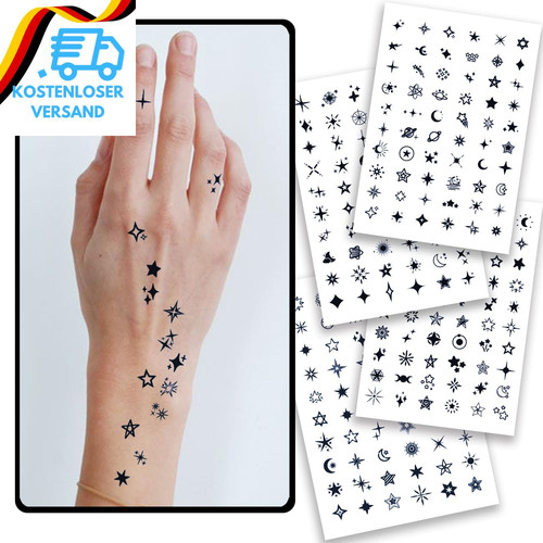 Sterne temporäre tattoos - sterne,