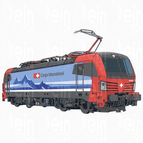 Eisenbahn aufkleber br193 - aufkleber, /