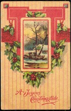 Weihnachten c 1910 Christmas Alte Postkarte Ak No.289