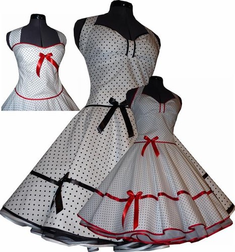 50er jahre punkte petticoat - 50er,