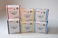 6x Toner Canon C-EXV 21, CMYK