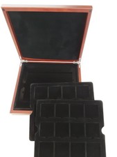 Münzkassette Holz mit zwei