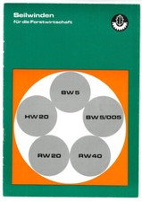 302437 ORIGINAL  Seilwinde Forst Forstschlepper Forstwirtschaft