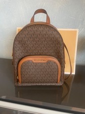 michael kors tasche rucksack jaycee braun gold neu