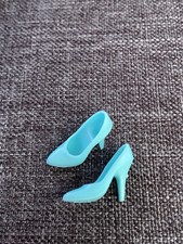 1 Paar Vintage Barbie/Clone,, Pumps in Türkisblau“ 70/80 er Jahre, Taiwan!