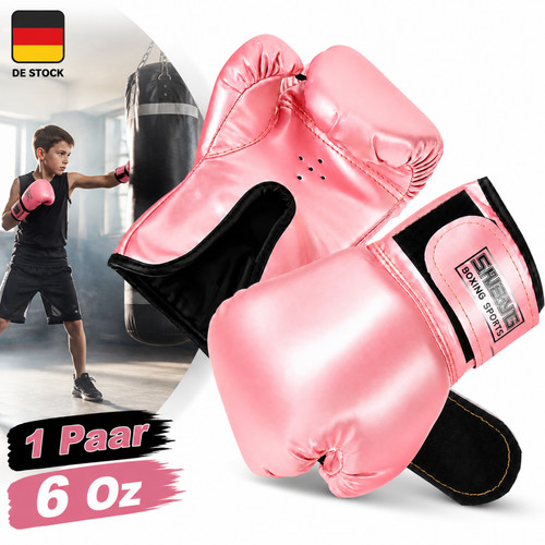 Kinder boxhandschuhe rosa - rosa, pu