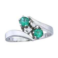 Ring TOI et MOI emeralds