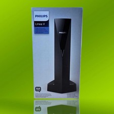 Philips DECT Telefon M3551B/38 Linea V Schwarz, Freisprechen, schnurlos