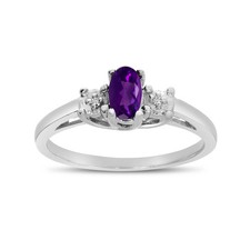 LXR 10k Weißgold Oval