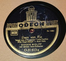 EUGEN WOLFF TANZORCHESTER ODEON SCHELLACKPLATTE