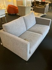 Sits Sofa grau, Stoff, Edelstahl, Ausstellungsstück