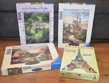 Puzzle Paket Sammlung, Eifelturm Silhouette, Rosamunde Pilcher,Neuschschwanstein