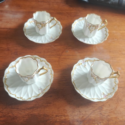 Limoges set mocca - of, cups