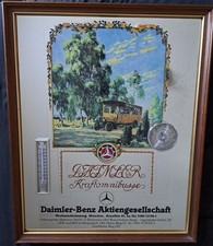 Daimler Benz Omnibus Wandspiegel / Mercedes-Benz