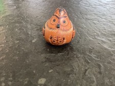 ? Kürbis handgeschnitzt, Kalebasse, 7,5 cm, Unikat