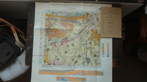 Geologische karte von preussen - karte,