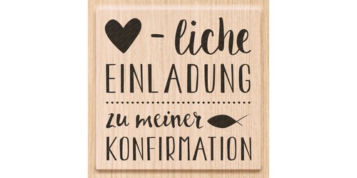 Heyda holzstempel einladung - heyda,