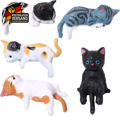 Mini katzen deko figuren set - mini,