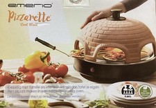 Emerio Pizzaofen Pizzarette für6 Personen Minipizza Pizza-Maker Pizza Ofen 1200W