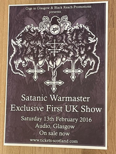 Satanic warmaster concert - warmaster,