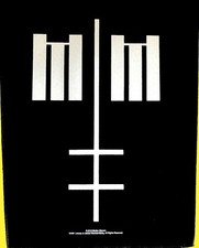Marilyn Manson - Cross Logo Rückenaufnäher- Backpatch NEU & OFFICIAL Metal