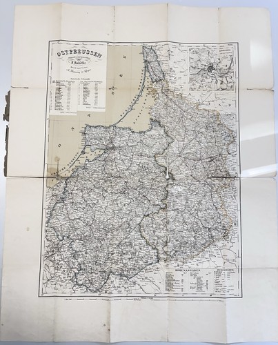 Antike landkarte ostpreussen - antike,