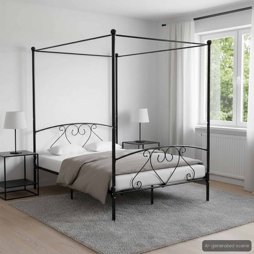 Himmelbett gestell schwarz - himmelbett-gestell,