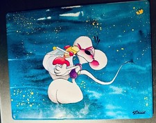 Diddl Maus - Magnettafel - Türkis mit Fischglas