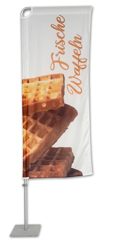 Waffeln beachflag rechteck - ,