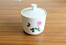 ~ Seltmann Weiden Bavaria Zuckerdose Porzellan Rosenmuster 10cm Ø8cm Vintage