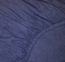 Leinen Spannbettlaken Nacht Himmel Blau 100% Öko Leinen 90x200 NEU+OVP