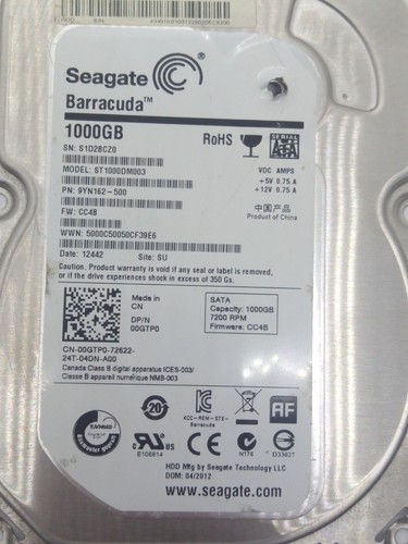 Seagate st1000dm003 hdd - seagate, sata
