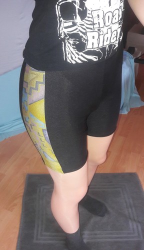 Lycra glanz radlerhose sport - glanz,