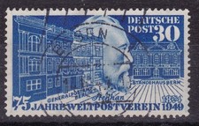 Bundesrepublick  75 Jahre  Weltpostverein Nr. 116 Gestempelt