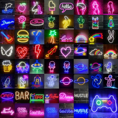 Neon led schild - usb, wand