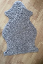 Echtes Lammfell grau, 60x90 cm