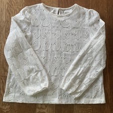 Damen Spitzen Bluse,langarm