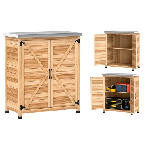 Gartenschrank mit pflanztisch - mit,