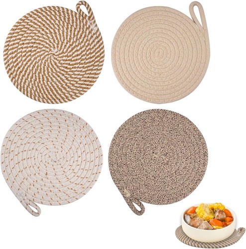 Untersetzer baumwolle 20cm - untersetzer,
