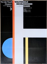 Poster Plakat - Walter Dexel - Design - Von der Heydt-Museum - Wuppertal - 1991