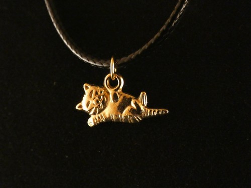 Katze anhänger mit kette - anhänger, 24