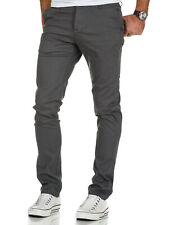 Herren Slim Fit Stretch Chino Hose Jeans Beige/Schwarz/Navy/Grau 7010-09