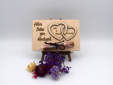 Holzkarte, Geldgeschenk