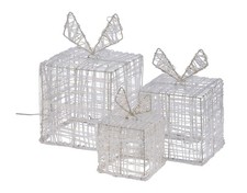 LIVARNO home LED-Deko-Beleuchtung Weihnachten Geschenkbox 3er Set *B-Ware