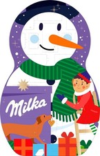 Milka Snow Mix Adventskalender – Bunter Weihnachtskalender mit Schokolade, Kugel